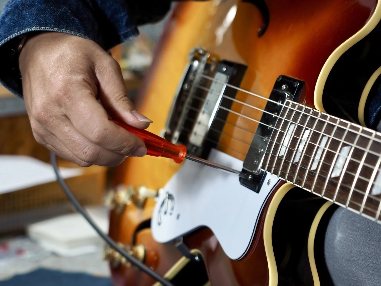 130 Aメンテナンス（Epiphone / Riviera） — スタジオエム